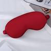 Silk Satin Sleep Mask Contoured Blindfold Bag Portable Airplane with Storage Set Adjustable Sleep Mask