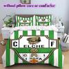 Elche CF Voetbal Patroon Beddengoed, Dekbed Set Dekbedovertrek Kussensloop Huis Verjaardagscadeau (1*dekbedovertrek+2*kussensloop, zonder vulling)