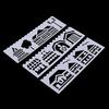 8 Style Journal Drawing Template Stencils Set Scrapbooking DIY Card Flowers