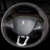 Car Steering Wheel Cover For Peugeot 208 2008 Customized Car Accessories Interiors Original Steering Wheel Braid Steering Wrap