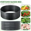 High Round Galvanized Raised Garden Bed Kit Box Dia 3 X H 1.5Ft 2 Pack Metal Outdoor Flower Bed Steel Patio Ground Planter for