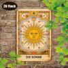 Vintage Sun Moon Boho Metal Wall Art 20x30cm Home Decor Tin Sign