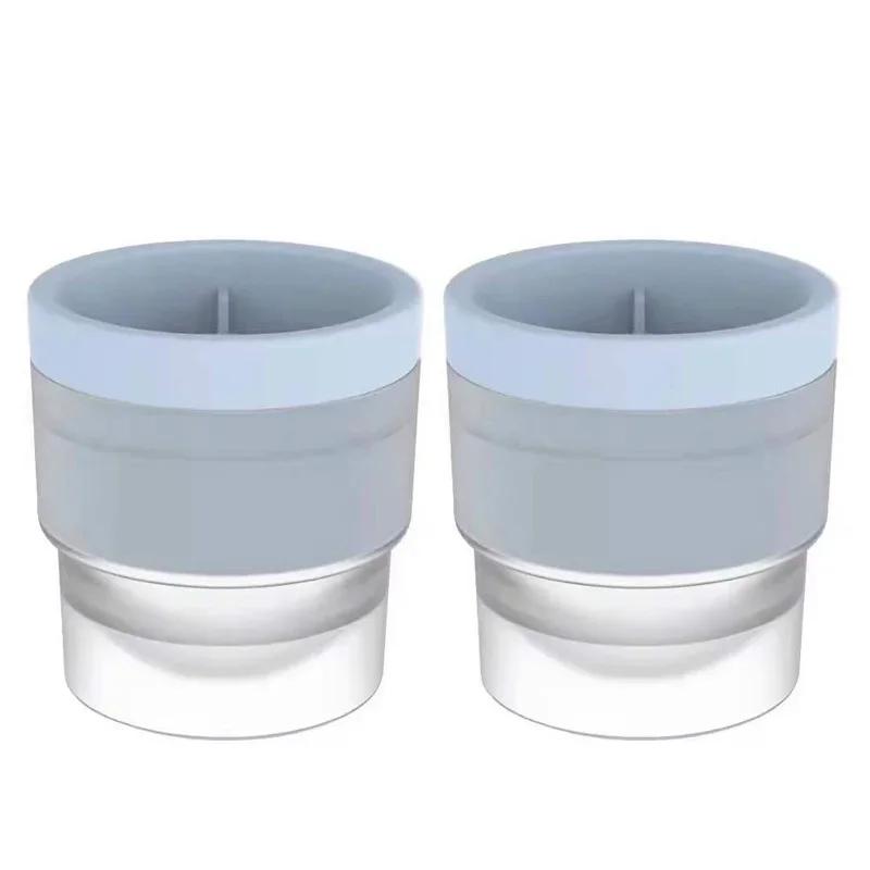 3Pcs Large Silicone Sphere Ice Mold Easy-Release for Whiskey, Cocktails, Juice, and Parties Food Grade Ice Mold Round Ball