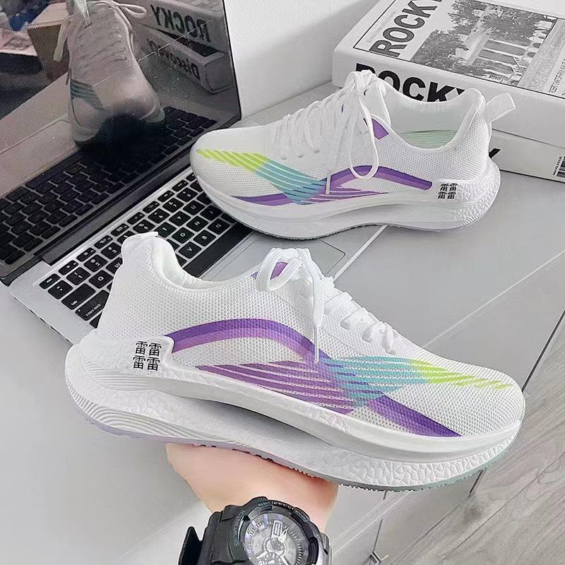 

Women s shoes new shock-absorbing platform running shoes fashionable mesh breathable small dead shadow hollow outdoor sports mesh shoes 36 фиолетовый