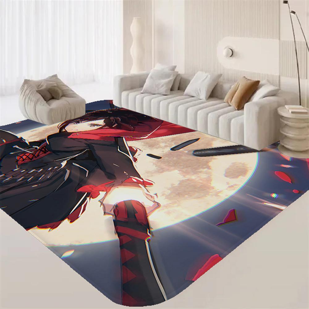 Anime Characters R-RWBY Bathroom Mat INS Style Soft Bedroom Floor House Laundry Room Mat Anti-skid Welcome Doormat