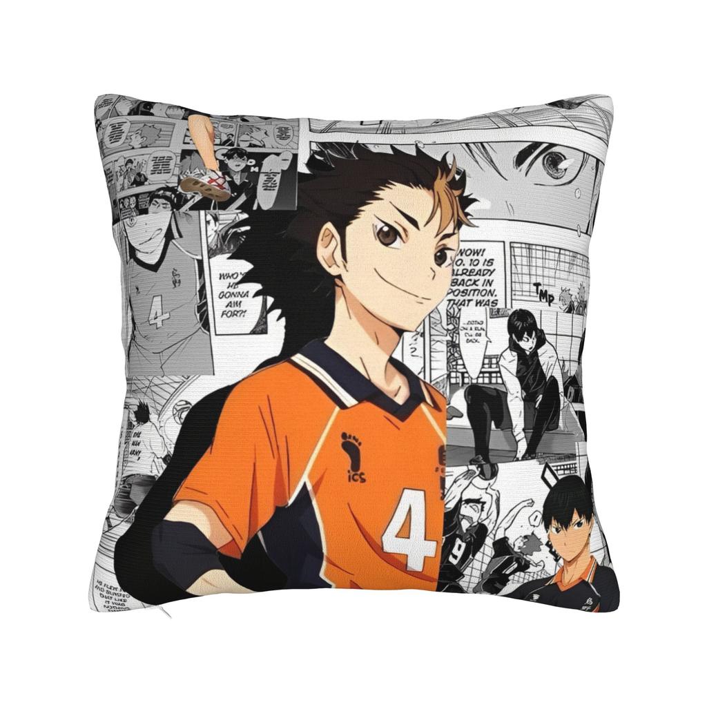 Oikawa Haikyuu Anime Pillowcase Cushion Cover Decorative Bokuto Volleyball  Pillow Case Cover Bedroom Square
