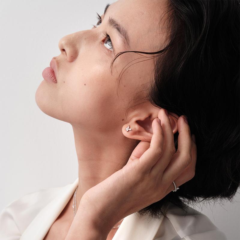 APM Monaco necklace [Romantic Confession] LUMIERE Series Double-layer Necklace + earrings (10% off for two pieces) F (one size fits all) Endless Love