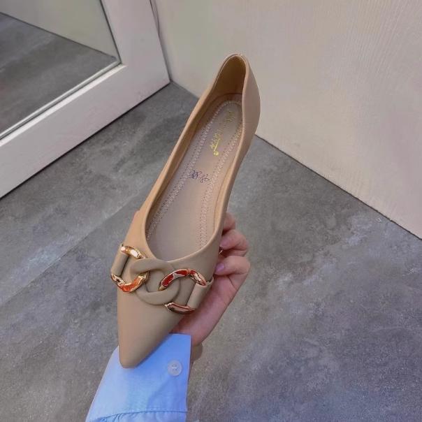

Fashion Square Toe Flat Shoes for Women Spring Autumn Korean Fashion Buckle Up Chain Comfort Large Size 43 44 45 loafers ladies shoes 33 хаки