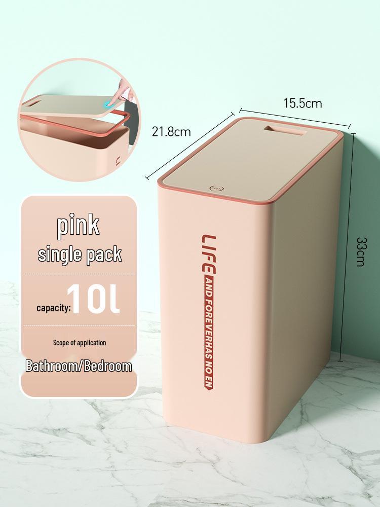 Luxury High-Style Trash Can with Lid for Bathroom, Kitchen, and Bedroom
