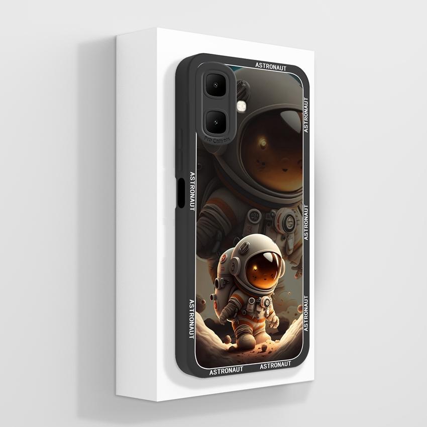 For Infinix Smart 10 7 9 8 Zero 30 40 Shockproof Silicone Bumper Phone Bags Fashion Astronaut Pattern Liquid Silicone Anti Slip Shell For Infinix Case
