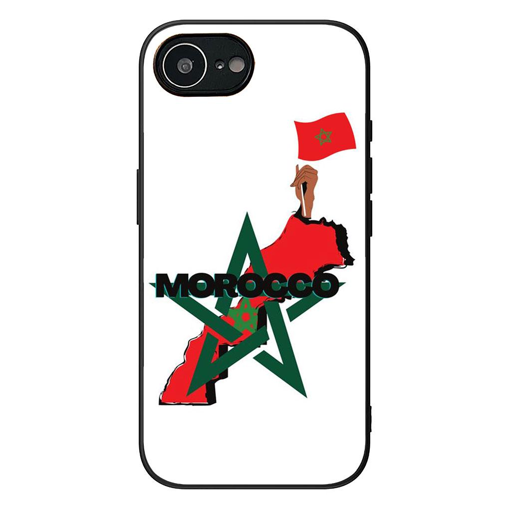 Soft Cover for Apple iPhone 13 12 Mini XS 11 Pro Max 7 8 Plus + XR SE 2022 2020 SE3 Coque Phone Case Morocco Flag