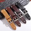 Breathable Cowhide Watch Strap for Omega for Seiko Watch Band 20mm 22mm Oil Wax Leather Wristband Men Women Bracelet Accessories