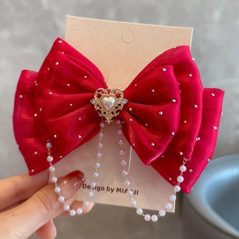 Princess Crown Bow Duckbill Clips Sweet Cute Girls Hair Side Clip Kids Headwear Birthday Party Present Photo Props Accessories