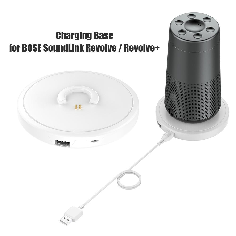 ABS Masaüstü Şarj Standı Yuvası Şarj İstasyonu Bose Soundlink Revolve/Revolve+ II Hoparlör İçin USB Şarj Tabanı DC5V 1.5A