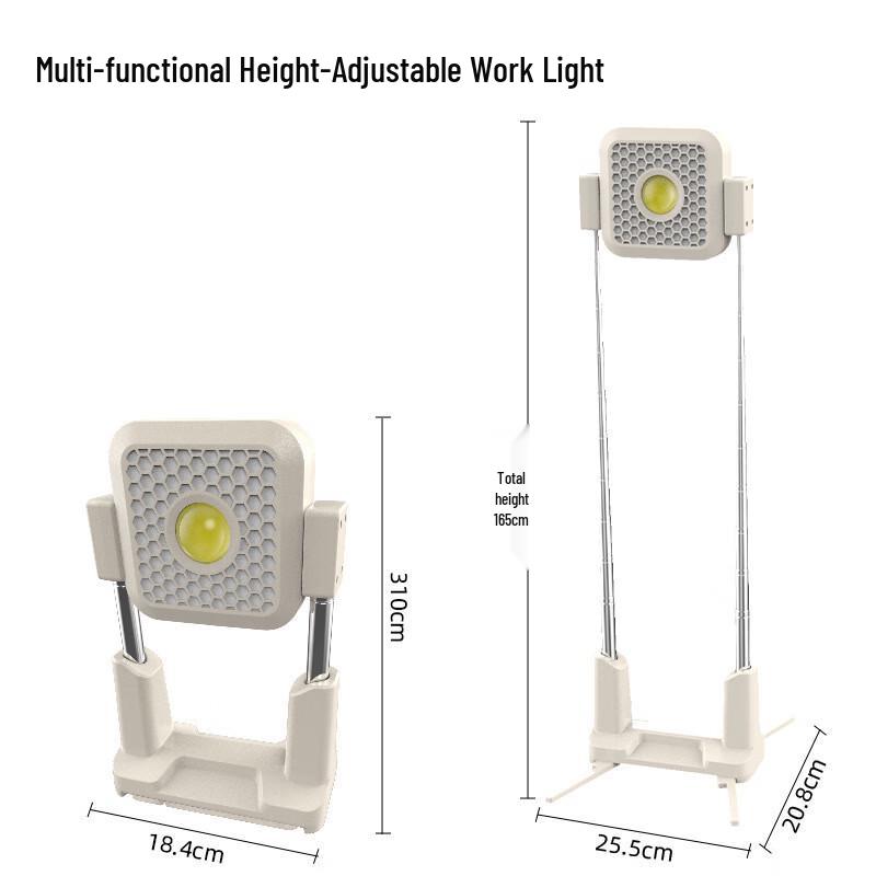 COB Solar Rechargeable Telescopic Camping & Work Light