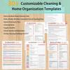 ADHD Cleaning Planner for Adults and Teens - Daily, Weekly & Monthly Cleaning Schedule & Checklist - Reble Household Chore Organizer with DIY