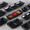 Japanese Style Melamine 3-Compartment Dipping Sauce Dish
