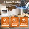 Konoha Ceiling Fan Light with Remote Control - Straight Blade, Flush Mount, 85-265V Wide Voltage Electric Fan.
