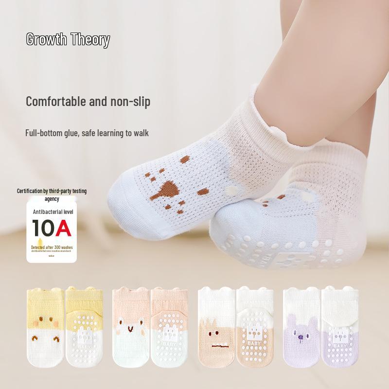 Neue rutschfeste Sommer-Babysocken - Kältefest für Kleinkinder, die laufen lernen, Jungen & Mädchen