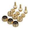 12 Pcs Set Trumpet Valve Finger Button Cap and Rod Exquisite Abalone Shell Trumpet Valve Parts for