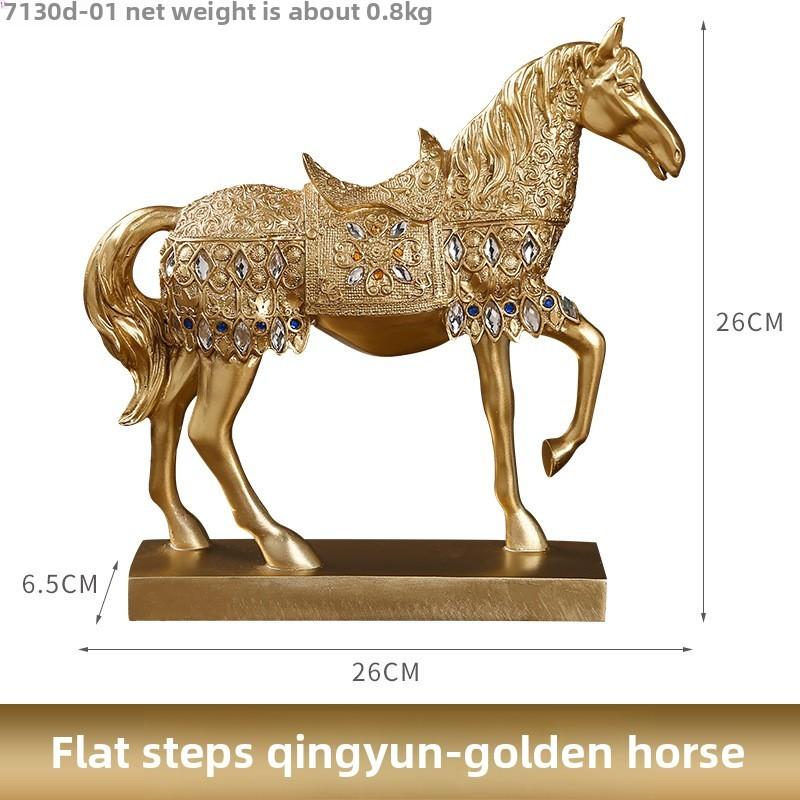 Elegant Horse Resin Figurine For Modern Home Decor And Office Decoration Display