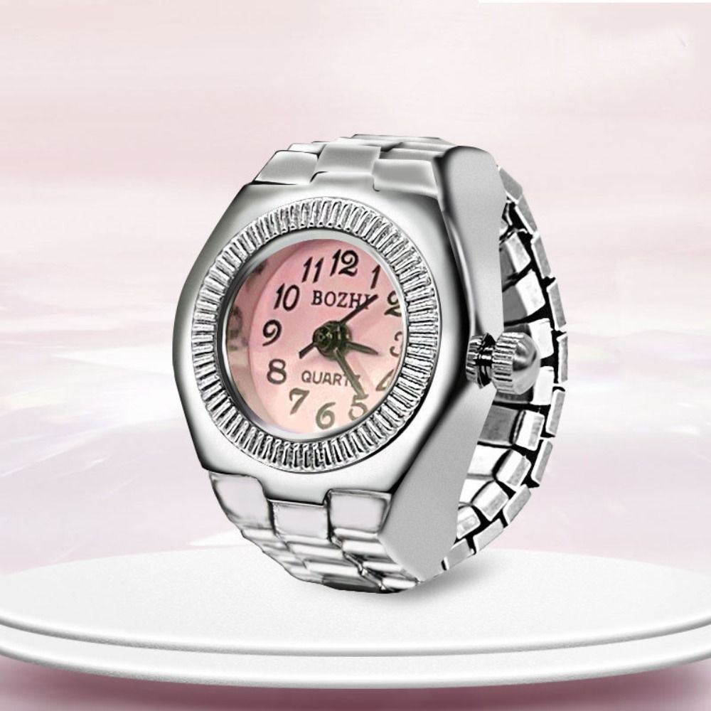 Mini Pierścionki Zegarkowe na Palec Stop Rzymski Kwarcowy Pierścionki Zegarkowe Zegarki Punk Pierścionki dla Pary