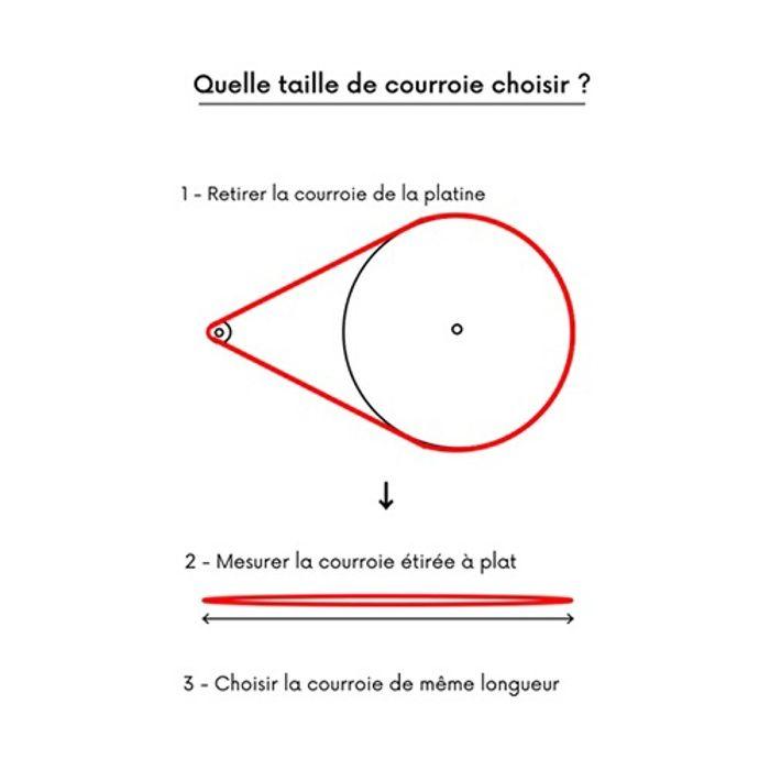 Courroie de Remplacement pour Platine Vinyle - Nagaoka - B-40 - Longueur 810mm