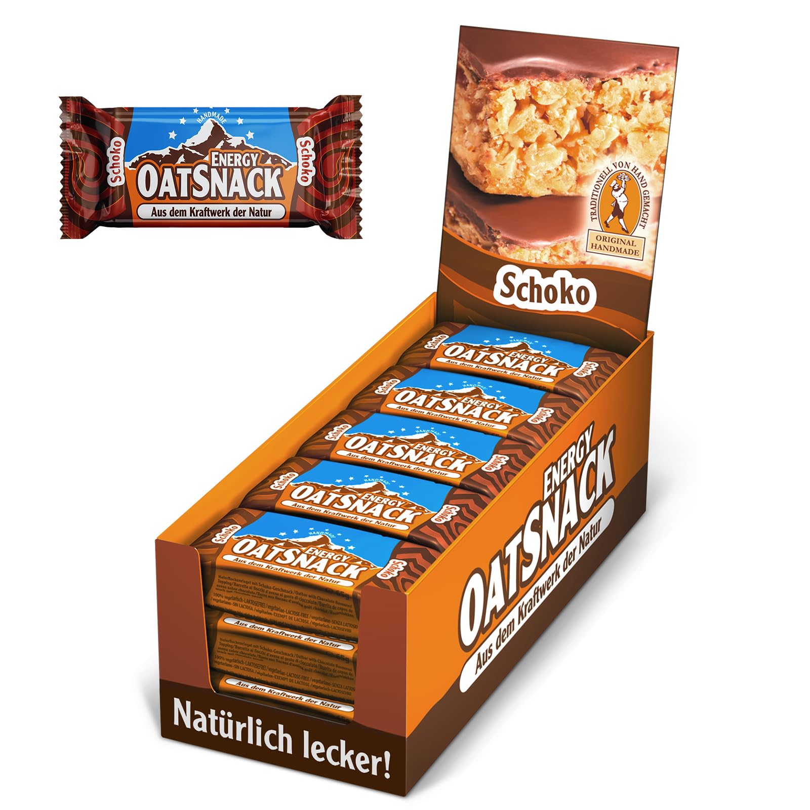 

Davina Energy Овсяный шоколад 65г x 15 Горький шоколад, богатый диетической и веганской овсянкой, идеально подходит для перекусов в горах, вкус, батончики,