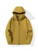 Unisex Waterproof Soft Shell Trekking Jacket with Fleece Lining and Hood for Outdoor Sports
