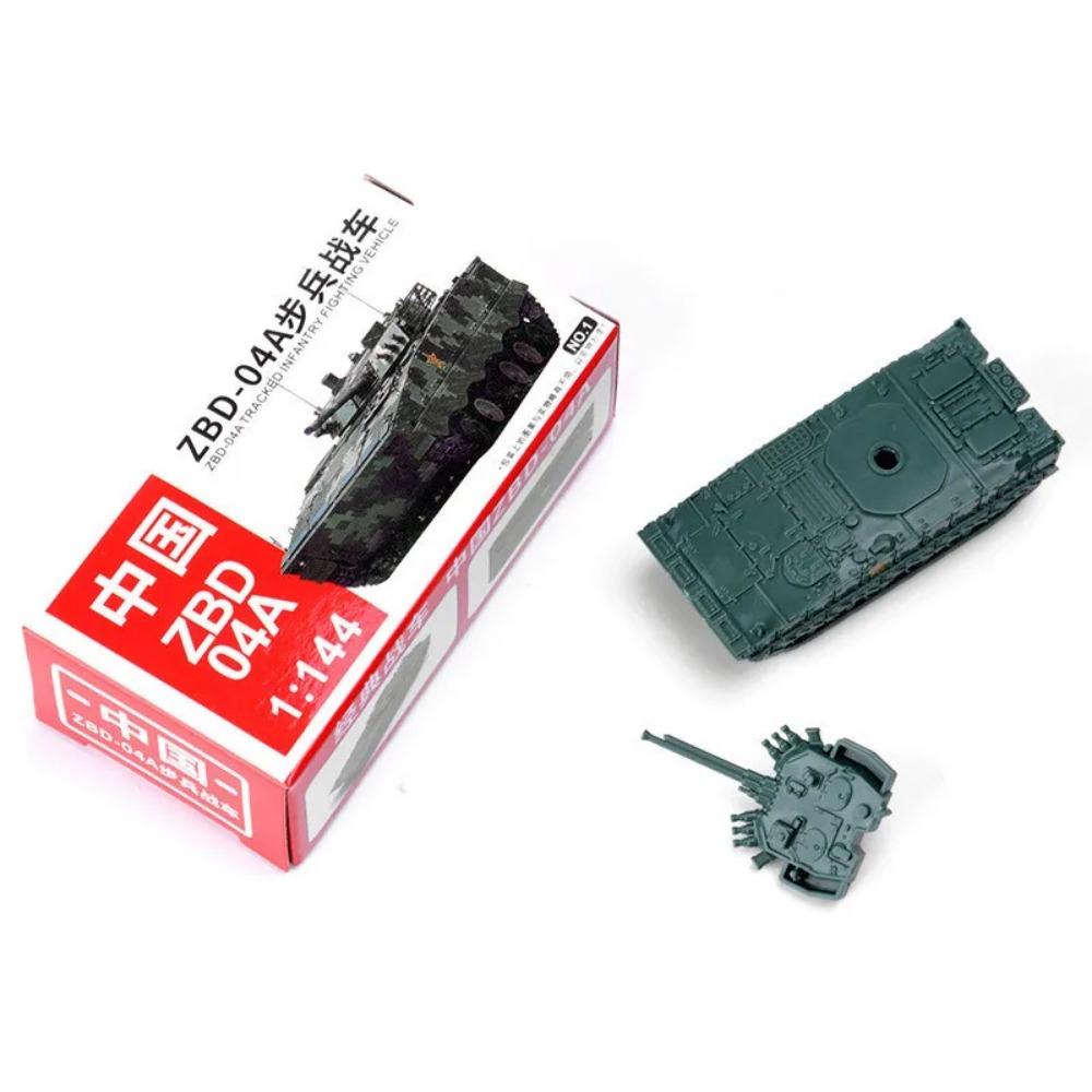 4D 1/144 Tank Pěchotní bojové vozidlo Raketomet Hotový model 4ks/sada Miniaturní vojenský model zbraně Hračka