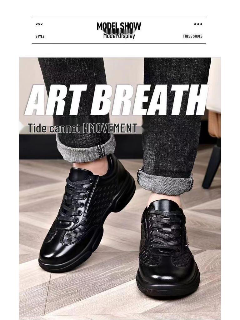 Men's Retro Leather Casual Low-Top Shoes - Autumn 2025 Fashion