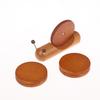 1Pc Fashion Wood Tea Cup Mat Cartoon Snail Decompression Insulated Mug Coaster Creative Coffee Table Decoration