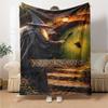 Lord Rings Customize Text Blanket Multi-purpose Personalized Blanket Warmthful Decor Suitable for Office Office Chair Seaside Livingroom