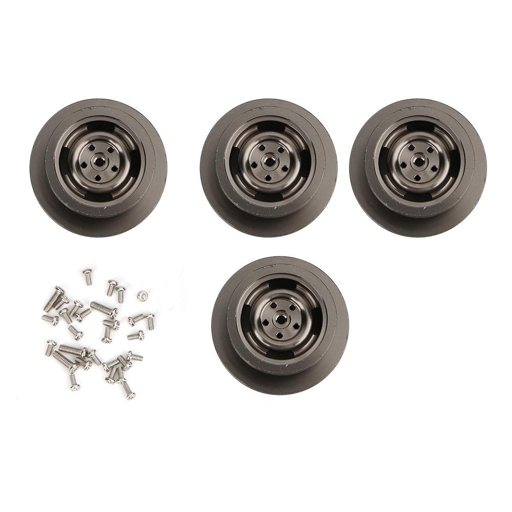 

RC Car Metal Wheel Frame Upgrade Accessories Parts Kit for MN D90 MN-99 MN-91 FJ-45(Black MN-027BL )