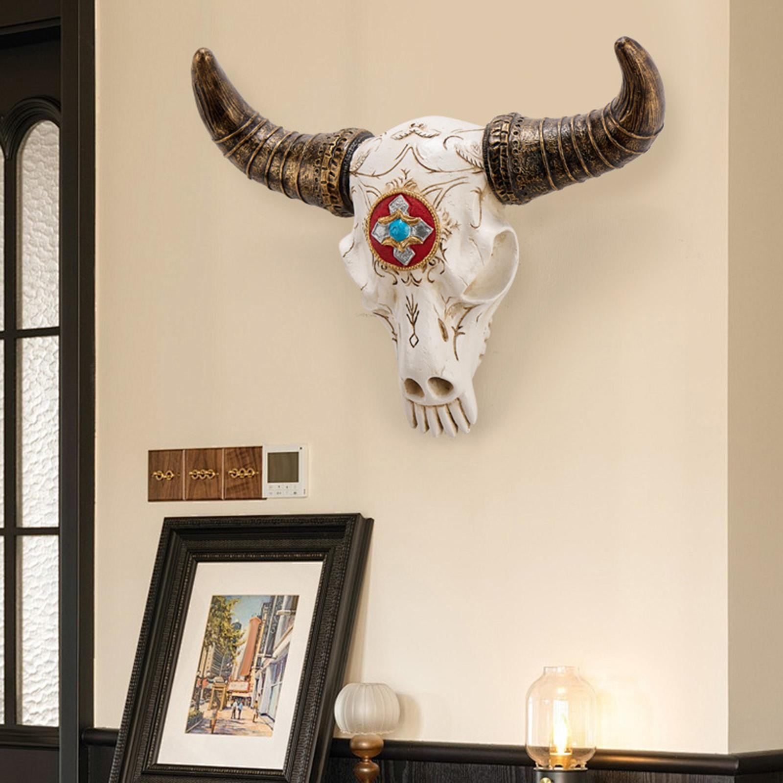 

Голова коровы Декор стены Художественное произведение искусства Ремесло Простое в использовании Практичное подвесное искусство для дома на новоселье Golden Horns