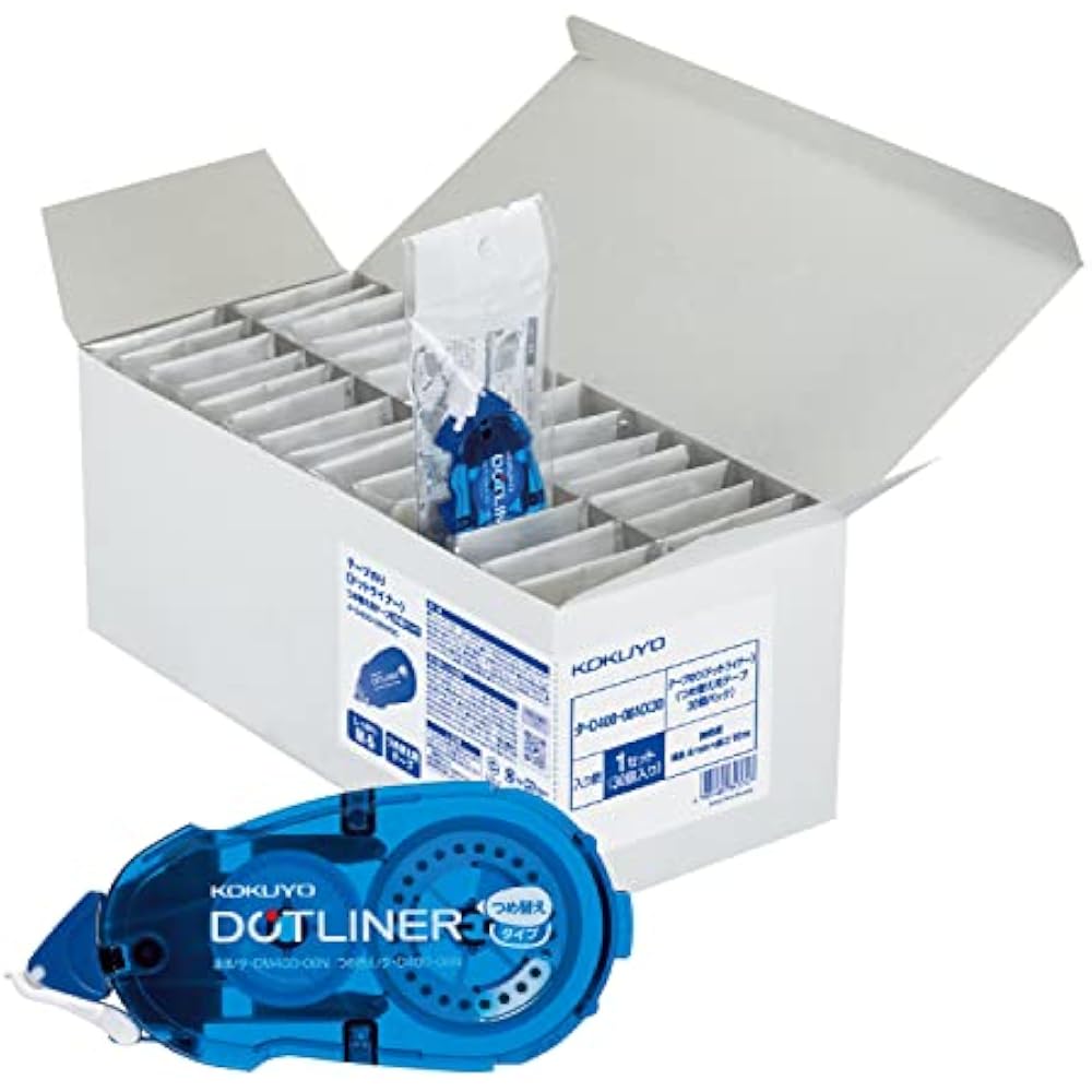 KOKUYO Tape Glue Dot Liner Refill Pack of 30 - D400-08X30