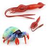 Color Version Of Simulation Animal Marine Life Animal Model Toy Squid Hermit Crab Seahorse Zebra Shark Model