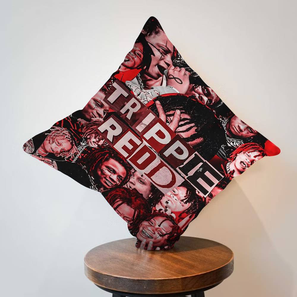 Trippie Rapper Singer Redd Cushion Cover Pillow Cover Decor Pillowcase Printed Cushion Case For Couch