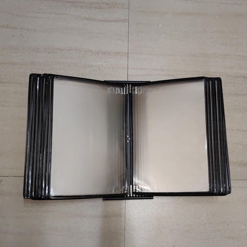 A4 Wandmontierter Klapp-Aktenordner, 5-seitiger SOP-Displayständer