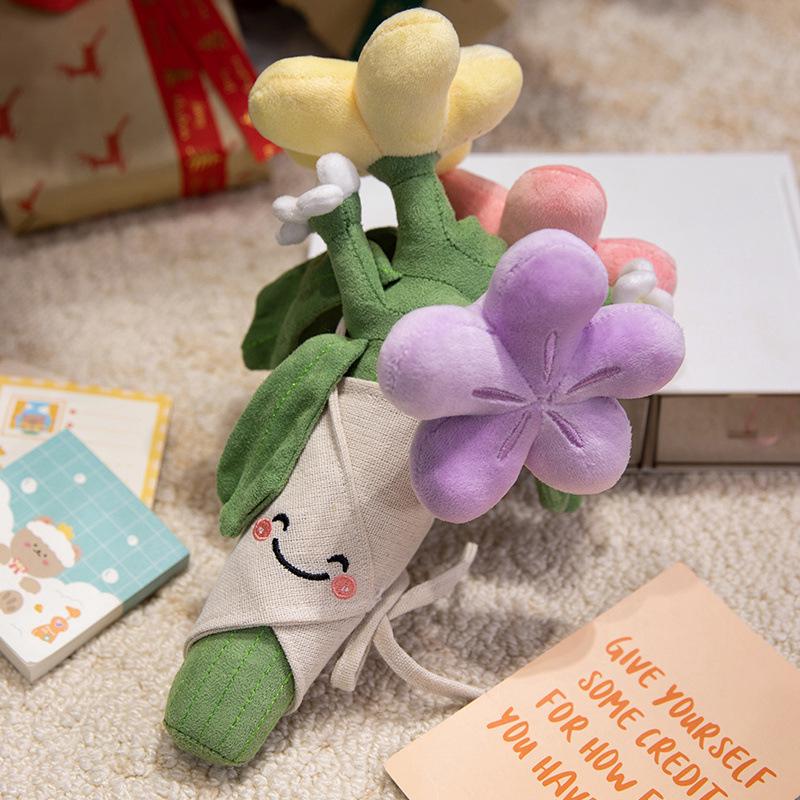 

Креативный плюшевый букет-кукла - Забавный подарок на выпускной, день рождения или День святого Валентина для девочек 31 cm фиолетовый