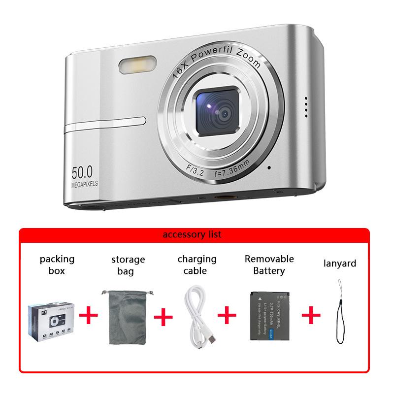 High-Definition Dual CCD Retro Mini SLR Camera for Photos and Videos