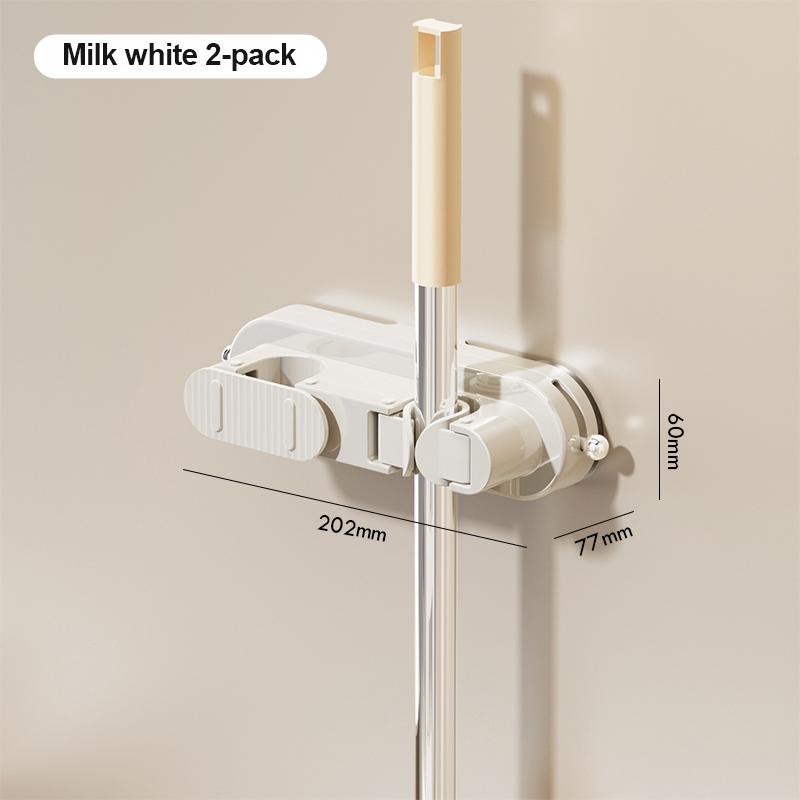 

Держатель для швабры и веника для ванной на присоске, настенный, многофункциональная полка для хранения, бытовые товары для хранения S