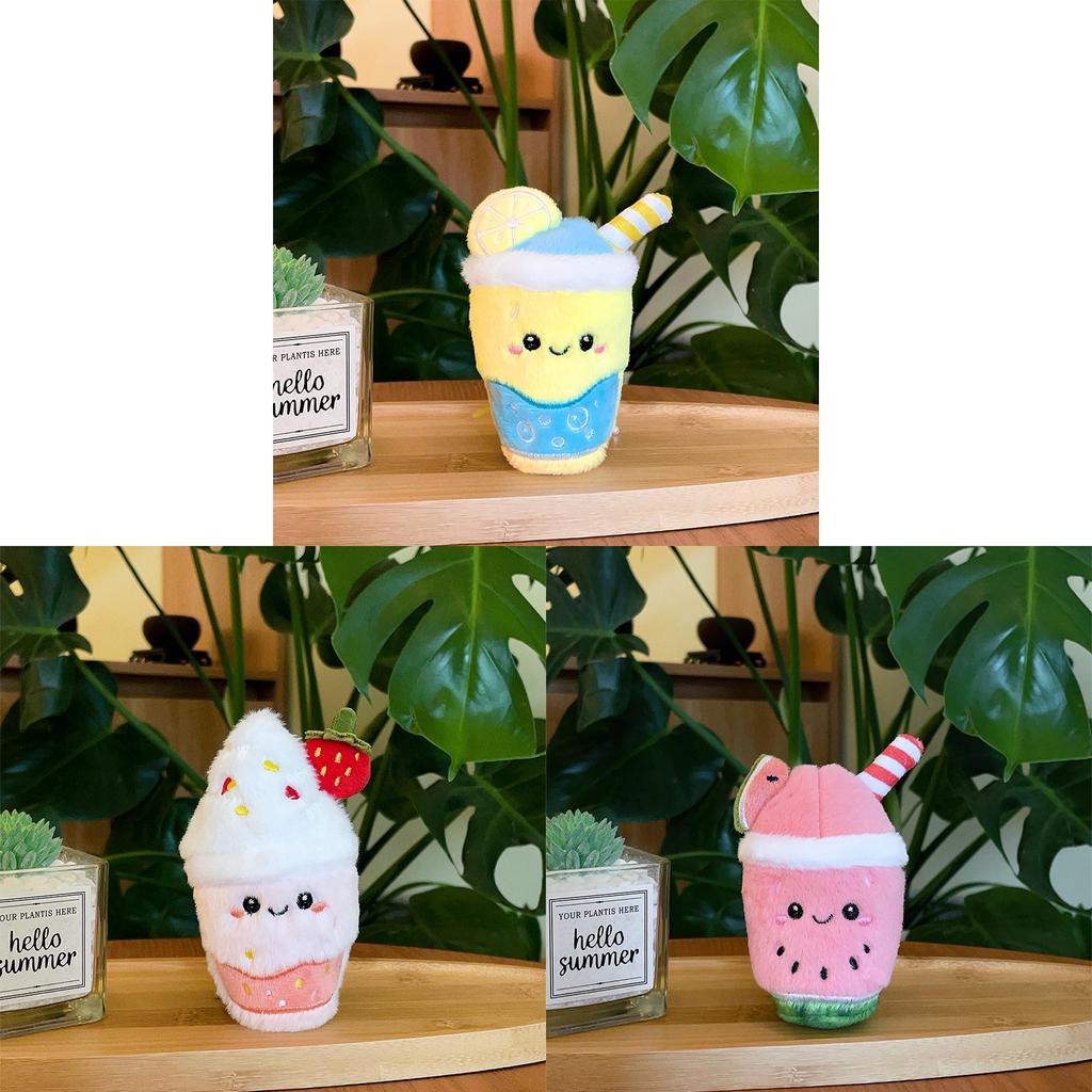 Plush Summer Fruit Shake Toy With Pp Cotton Filling For Kids And Collectors