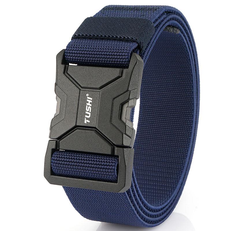 New Quick-Release Alloy Buckle Tactical Nylon Waistband for Workwear, Outdoor Training Trousers and Casual Men's Belts