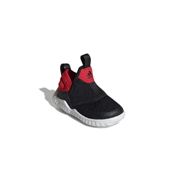 adidas Rapidazen I Slip Resistant Abrasion Resistant Low Top Toddler Shoes Black Red Infant And Toddler EE9327