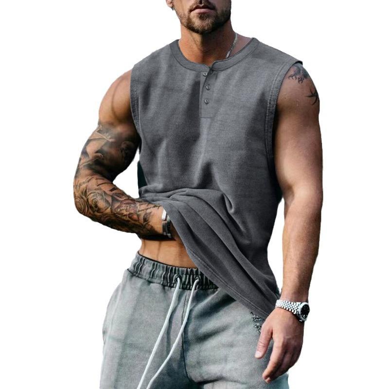 Tricou din pânză fără mâneci, de vară, pentru bărbați, cu mușchi, maiuri de baschet