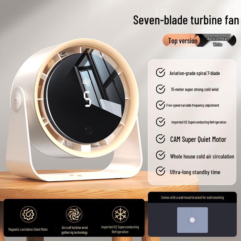 Kapa Bear Mini USB Desktop Circulating Fan 6-inch