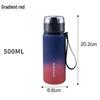 Large Capacity Drop-Proof Sports Water Bottle - Portable Outdoor Plastic Cup for Students & Fitness Enthusiasts