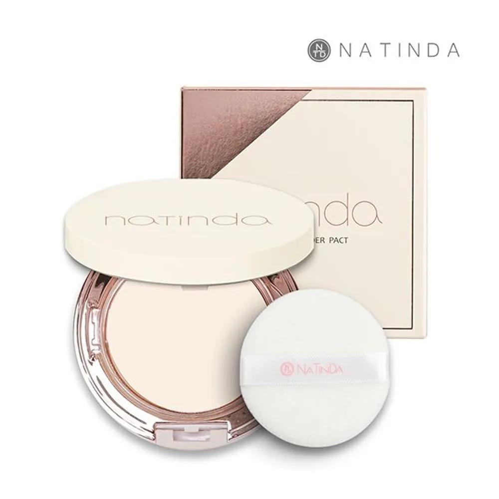 Пудра-пудра Natinda Oil Cut 12 г Контроль жира и кожного сала с УФ-защитой No. 21 Natural Beige
