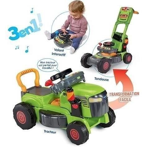 VTech Baby SUPER MAGI TRACTOR MOWER Scalable 3-in-1 - GREEN - Multicolore